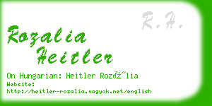 rozalia heitler business card